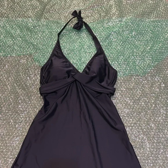 tara halter swim dress Athleta Wrap Tara halter Swim Dress size 32 D/DD